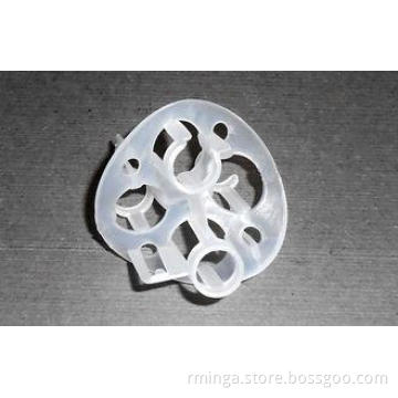 Plastic Random Packing White PP Heilex Ring For Cooling Tow